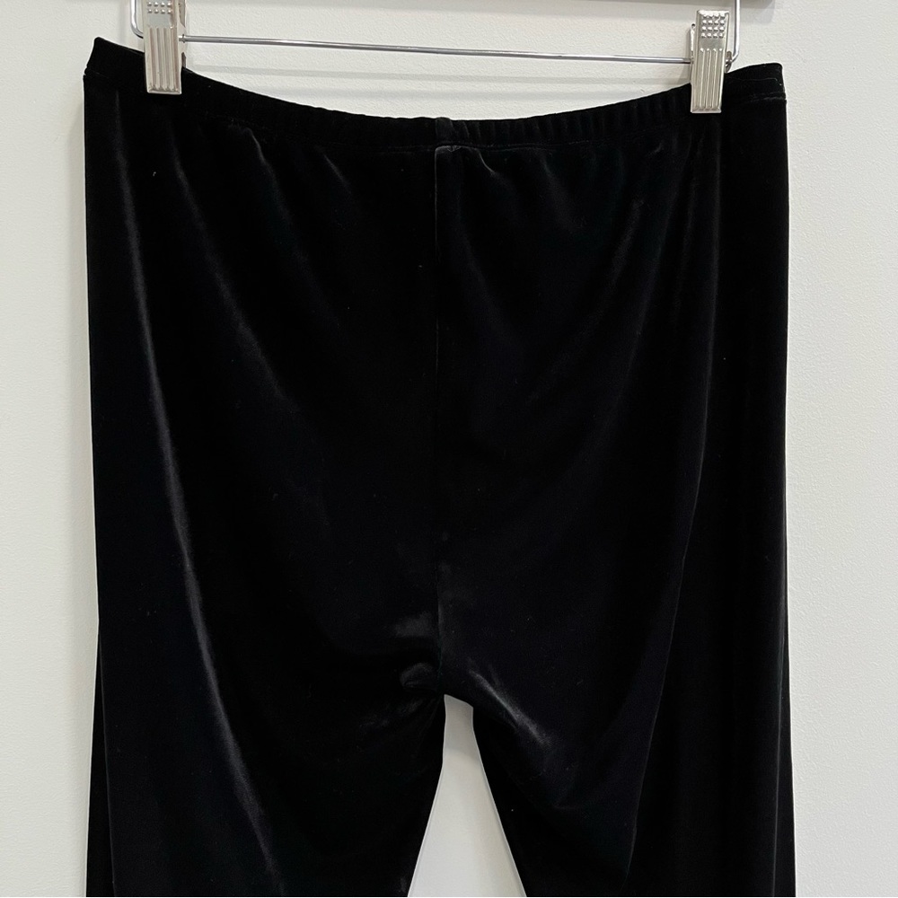 Eileen Fisher black velvet leggings festive winter size small - Picture 5 of 9